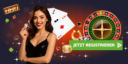 Casino Spiele bei bahigo mit einer Spielerin und verschiedenen Symbolen
