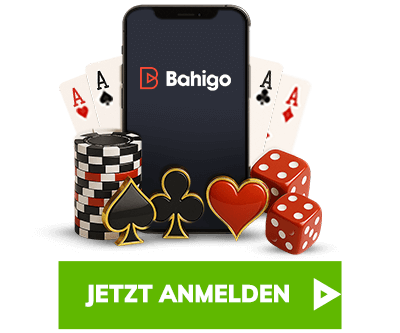 Online Casino Auswahl auf bahigo schweiz mit Karten Chips und mobilem Zugang